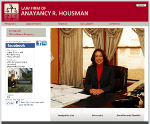 anayancyimmigration.com: Anayancy-Housman
The law firm of Anayancy Housman offers services
      in all areas of immigration and bankruptcy