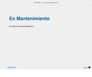 fuertebici.es: MANTENIMIENTO
FUERTEBICI - Just another WordPress site