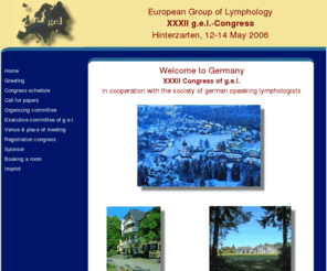 gel-congress.org: XXXII Congress of g.e.l.
European Group of Lymphology