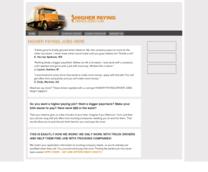 higherpayingdriverjobs.com: Higher Paying Driver Jobs
 