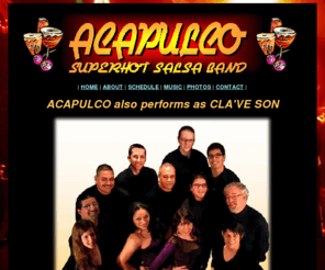 acapulcopartyband.com: ACAPULCO SuperHOT Latin-Salsa Band - Cincinnati, Ohio
ACAPULCO! 10-piece Latin-Salsa dance band available for dance clubs, weddings, private parties, festivals in the Cincinnati and Midwest areas.