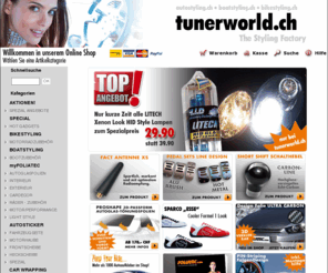 autostyling.ch: tunerworld.ch - The Styling Factory! Auto Tuning & Styling, FOLIATEC Shop
Grösster Online Shop der Schweiz für Exklusives Auto Styling & Tuning, Bootstyling, Bikestyling und Carstyling Zubehör. Pimp your Ride mit unseren Produkten immer aktuell und immer im Trend!