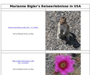 mariannebigler.com: Marianne Bigler's Reiseerlebnisse in USA
