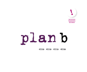 plan-bgrafik.com: :: PLAN B :: unverschämt unabhängig-leidenschaftlich kreativ
Grosse Erfahrung mit Firmen und Agenturen unverschämt unabhängig leidenschaftlich kreativ 