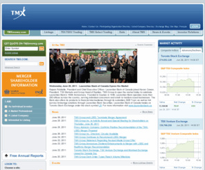 tsxtechnology.com: The Stock Market, Canadian Stock Exchange | TMX Group
Discover the Canadian stock market with current stock quotes, prices and listed companies at Toronto Stock Exchange.