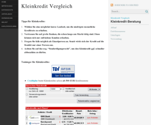 kleinkreditvergleich.com: Kleinkredit Vergleich | 4 Tipps für Kleinkredite
Der Kleinkredit Vergleich zeigt kostenlos & schnell die 4 besten Banken für Kleinkredite. Achten Sie auf diese Tipps und erhalten Sie die besten Konditionen!