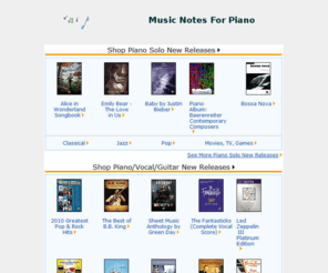 pianolessonsstudio.com: Music Notes For Piano
Piano sheet music and private piano lessons.