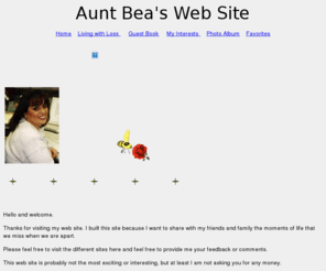 auntebea.com: Aunt Bea's Home Page
Designed by Aunt Bea