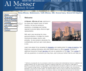 messerlaw.com: Asheville Criminal Attorney - Messer Law - Asheville Lawyer Al Messer
Asheville attorney Al Messer provides criminal defense and other legal services in the state and federal courts of NC.