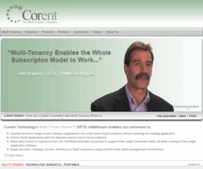 multi-tenancy.com: The Mutli-Tenant Channel
SaaS Vendors @ Corent Technology, Inc. - SaaS Vendors, Rapid SaaS Development, Multitenant Software, SaaS Development Consultant, Convert to SaaS, PaaS Vendors