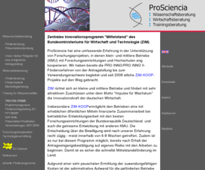 zim-beratung.info: ZIM-Beratung bei ProSciencia
