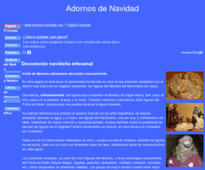 adornos-navidad.com: Adornos de Navidad: Decoración Navideña. Portal de Belén Artesano. Misterio Napolitano.
Venta de Belenes artesanales decorados manualmente