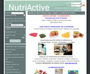 nutriactive.net: NUTRIACTIVE - Alimentos de réplica para aprender las raciones
Para la educación nutricional, en el aula, seminario o el despacho profesional. Incluye material visual, alimentos de réplica y modelos anatomicos.