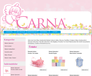 carnaonline.com: bebek şekerleri,bebek odası süsleri,bebek hediyelik
Sizin için özel olan günlerinizi bebek şekeri, baby shower partileri ile farklı sunumlarla unutulmaz anılara dönüştürüyoruz.