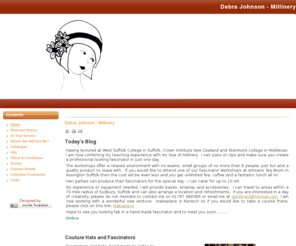 djmillinery.com: Debra Johnson - Millinery
Joomla! - the dynamic portal engine and content management system