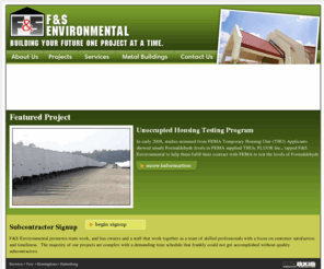 us-fse.com: Metal Buildings, Construction, Cleanup, Restoration - F&S Environmental.com
Metal buildings, contstuction projects, and environmental cleanup in the Southeast