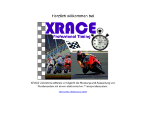 xrace.de: XRace Zeitnahme - Rundenzeiten messen und auswerten
XRace - Professionelle Zeitnahme für die Erfassung und Auswertung von Rundenzeiten mit dem AMB-Transpondersystem