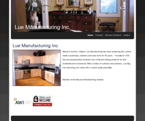 luemfg.com:  Lue Manufacturing Inc. - Home
Producing fine countertops and cabinetes for personal and business.