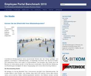 portal-benchmark.org: Employee Portal Benchmark
Die Mitarbeiterportal-Studie der European Business School