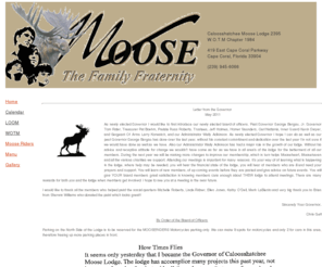 caloosamoose.com: Caloosahatchee Moose Lodge
Caloosahatchee Moose Lodge 2395 1984