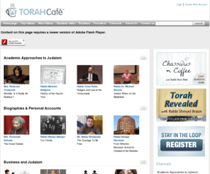 gotoshiur.com: Torah Cafe - Jewish Inspiration. Anytime. Anywhere.
Torah Cafe, the rich and tantalizing new taste of Torah on the web.  With just the click of your mouse, tune into lectures with the world's top Torah scholars and experts in their fields.  TorahCafe - wake up and smell the coffee.