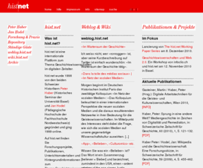 histnet.ch: hist.net: Home
