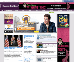 channelone.com: Channel One News - Breaking news, homework help, college prep, personality quizzes, new music, sports  highlights, school, careers, video
Channel One News is your source for breaking national news, music, sports, homework help, and fun games and quizzes, all with a student focus.