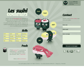 les-sushi-codeurs.fr: Engagez votre sushi-codeur sans attendre | Les sushi-codeurs : développeur web freelance
