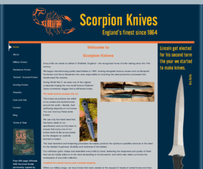 scorpionknives.com: Scorpion Knives - England's finest since 1864
Scorpion Knives - England's finest since 1864: Military, Tactical and Survival Knives precision made by craftsmen