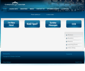 christianlifectr.org: Christian Life Center | Global 2010
Joomla! - the dynamic portal engine and content management system