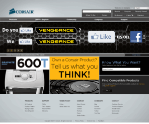 corsairmemory.com: Corsair — High performance DDR3 memory, 80 PLUS certified power supplies, SSDs, cases, CPU cooling, USB drives, and gaming audio products
Specializing in very high performance memory, ultra-efficient power supplies, CPU coolers, solid-state hard drives, and gaming audio products, Corsair is a global company bringing innovative, high-performance components to the PC gaming market. Corsair has developed a global operations infrastructure with extensive marketing and distribution channel relationships. Corsair’s products are sold to end users in over sixty countries worldwide, primarily through leading distributors and retailers. Founded as Corsair Microsystems in 1994, Corsair originally developed Level 2 cache modules for OEMs. After Intel incorporated the L2 cache in the processor with the release of its Pentium Pro processor family, Corsair changed its focus to DRAM modules, primarily in the server market. In 2002, Corsair began shipping DRAM modules that were specifically designed to appeal to computer overclocking enthusiasts. From its roots in  high-performance memory, Corsair has expanded its award-winning product portfolio to include ultra-efficient power supplies, builder-friendly cases, ground-breaking CPU coolers, blazing-fast solid-state drives, and other key system components.

 