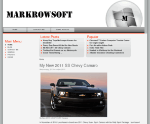 markrowsoft.com: www.Markrowsoft.com - Home
Markrowsoft.com
Vacations, pictures, a blog of my life, experiences and encounters
Mark J. Engstrom, Review of the 2010 Chevrolet Camaro SS with RS package