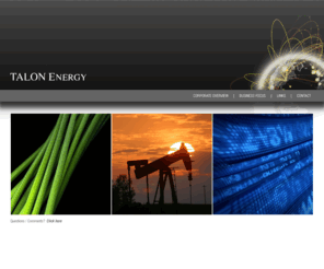 talonenergyllc.com: TALON Energy
TALON Energy, LLC is a privately held company focusing on energy related venture capital, project development, and securities investment.