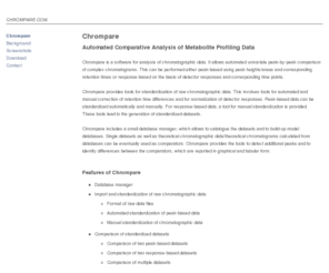 chrompare.com: Chrompare.com - Automated Comparative Analysis of Metabolite Profiling Data
Automated Comparative Analysis of Metabolite Profiling Data