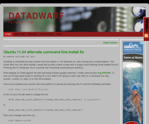 datadwarf.com: DataDwarf
Data Dwarf shares knowledge, experiences, and epiphanies in the world of computing