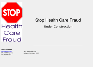 stophealthfraud.com: Stop Health Care Fraud
