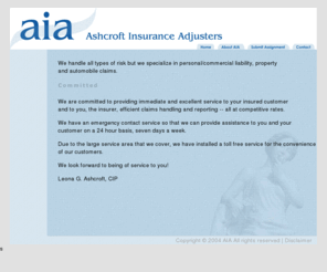 ashcroftadjusters.com: Ashcroft Insurance Adjusters - Nelson - Canada - Leona Ashcroft
Ashcroft Insurance Adjusters 