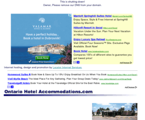 canadahotelaccommodations.com: Ontario Hotel Accommodations
Book your next Ontario Holiday Vacation at one if our quality locations