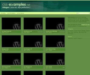 css-examples.net: CSS Examples Gallery
An example Gallery of the best CSS based designs on the web today.