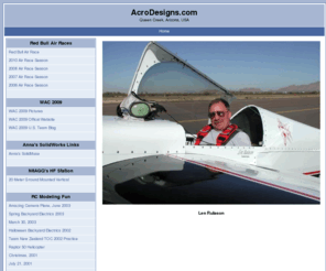 acrodesigns.com: AcroDesigns.com
AcroDesigns.com Web Site.  Devoted to full scale and radio control competition aerobatics.