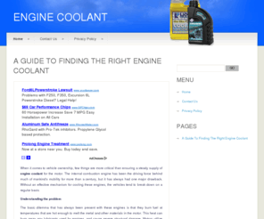 enginecoolant.net: Engine Coolant - A Guide To Finding The Right Engine Coolant
A Guide To Finding The Right Engine Coolant. When it comes to vehicle ownership, few things are more critical than ensuring a steady supply of engine coolant for the motor.