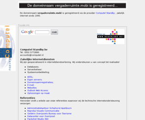 vergaderruimte.mobi: vergaderruimte.mobi geregistreerd via Computel Standby
domeinnaam geregistreerd via Computel Standby, zakelijk internet sinds 1995.