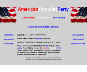 americanpopulistparty.net: American Populist Party
American Populist Party