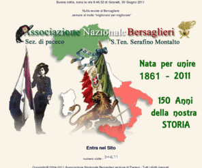 bersaglieripaceco.net: http://www.bersaglieripaceco.net, Sito ufficiale dell'Associazione Nazionale Bersaglieri di Paceco sezione S. Tenente Serafino Montalto
Sito Ufficiale Associazione Nazionale Bersaglieri s. Ten Serafino Montalto sez. di Paceco, A.N.B. sez. di paceco, Paceco, Trapani, Provincia di Trapani