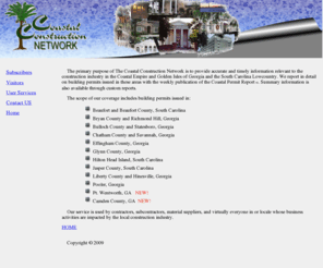coastalpermits.com: Coastal Permits Home
Home Page for the Coastal Construction Network.