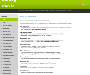dan.cm: www.dan.me.uk
Main page with description of each tool/page