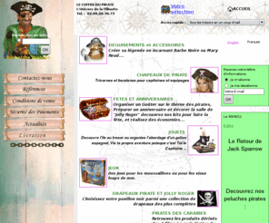 lecoffredupirate.net: Le Coffre Du Pirate
Vente en ligne de deguisements pirates; accessoires et decoration pour soiree pirate et anniversaire pirate.
Le specialiste sur internet des pirates, corsaires et flibustiers.