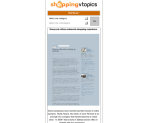 shoppingvtopics.com: ShoppingVTopics Page No. 1
ShoppingVTopics is the first visual guide focused on offering news, articles, websites, images and videos about Shopping.