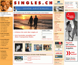 singles.ch: Partnersuche auf singles.ch - Online Dating mit Kontaktanzeigen
Kontaktbörse für die Partnersuche und beliebtes schweizer Online Dating für Singles zum Flirten, Chatten, Freunde finden. Gratis Kontaktanzeigen aufgeben.