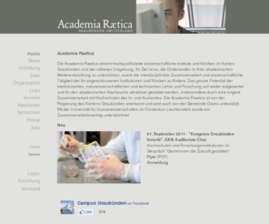 academiaraetica.org: Academia Raetica - Graubünden, Switzerland
Academia Raetica - Graubünden, Switzerland